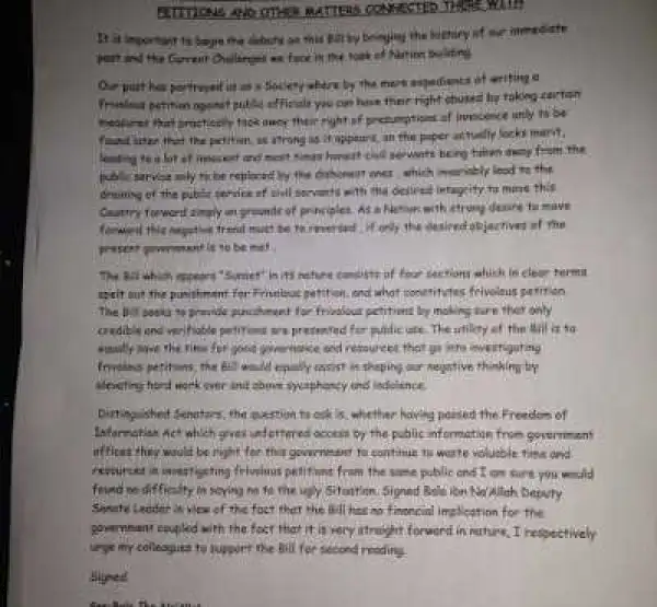 Office Of The Senate President Clarifies Rumored Social Media Bill